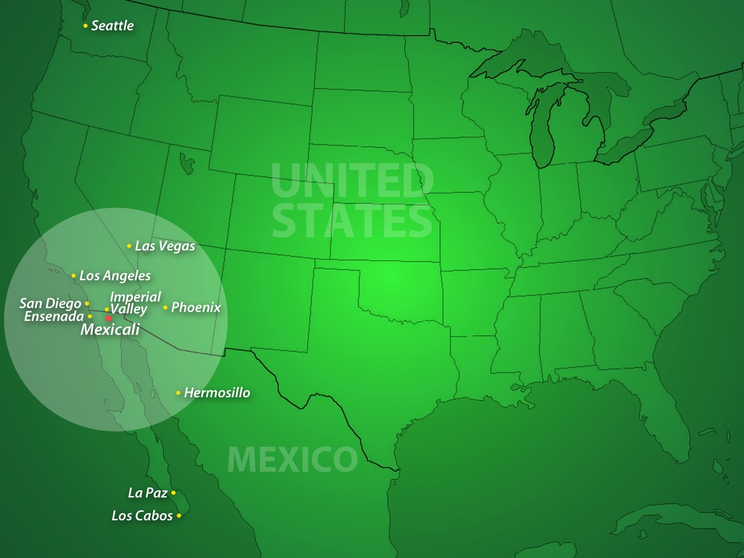 PIMSA Mega Region MAP - Industrial Parks in Mexico 2